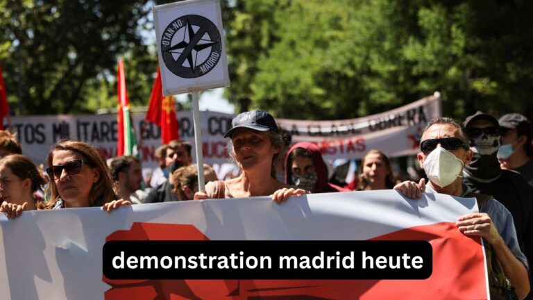demonstration madrid heute